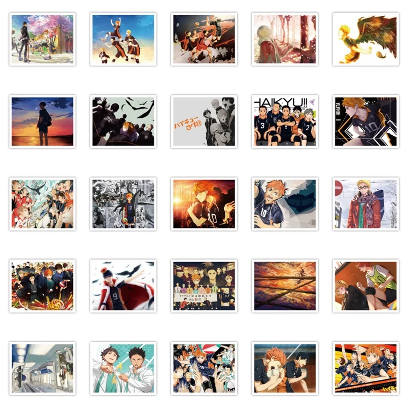 50Pcs/set Japanese Anime Haikyuu!! Graffiti Stationery Stickers For Suitcase Laptop Luggage Phone Decoration DIY Scrapbooking
50Pcs/set Japanese Anime Haikyuu!! Graffiti Stationery Stickers For Suitcase Laptop Luggage Phone Decoration DIY Scrapbooking
