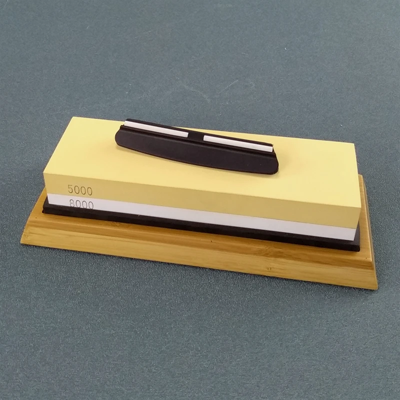 sharpening stone whetstone Bamboo base angle guideset kitchen knife sharpener grinding stone 5000 8000 grit
sharpening stone whetstone Bamboo base angle guideset kitchen knife sharpener grinding stone 5000 8000 grit