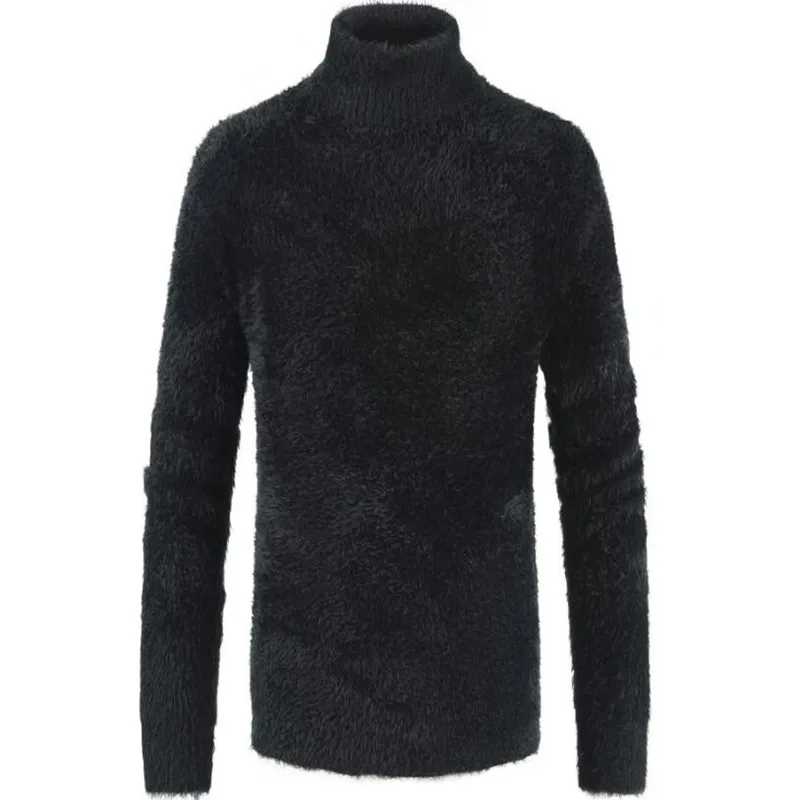 Men's long sleeves casual sweater with high collar mohair sweater new autumn and winter
Men's long sleeves casual sweater with high collar mohair sweater new autumn and winter