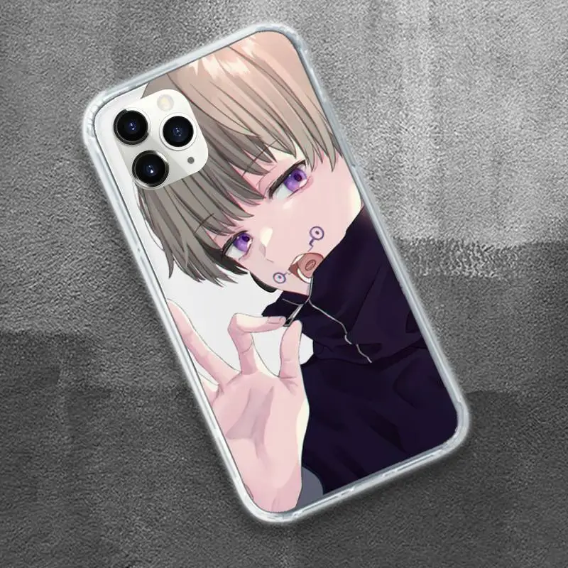 Jujutsu Kaisen Phone Case Transparent for iPhone 11 12 mini pro XS MAX 8 7 6 6S Plus X 5S SE 2020 XR
Jujutsu Kaisen Phone Case Transparent for iPhone 11 12 mini pro XS MAX 8 7 6 6S Plus X 5S SE 2020 XR