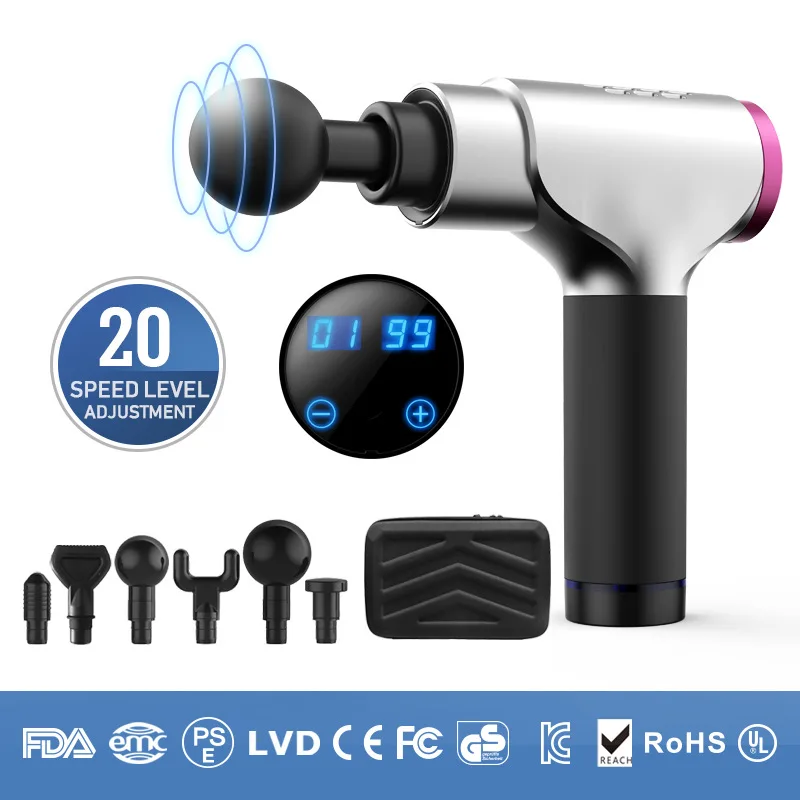 Massage Fascia Gun Electric High-Frequency Vibration Mute Massager Muscle Equipment Relaxation Fitness Small Massage Gun EM16
Massage Fascia Gun Electric High-Frequency Vibration Mute Massager Muscle Equipment Relaxation Fitness Small Massage Gun EM16