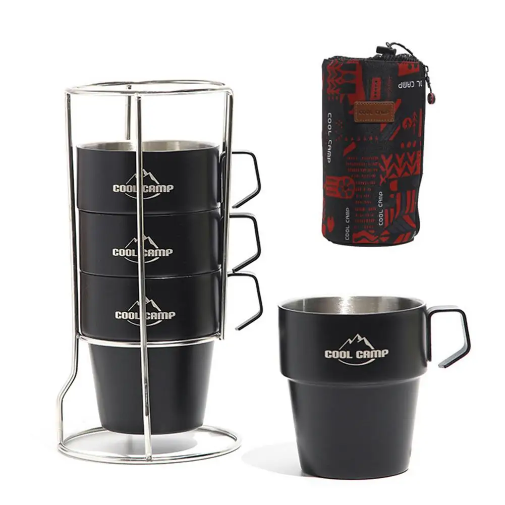Folding Stainless Steel Camping Mug Heat Insulation and Anti-Scalding Double-Layer Vacuum Cup Picnic Barbecue Portable Water Cup
Folding Stainless Steel Camping Mug Heat Insulation and Anti-Scalding Double-Layer Vacuum Cup Picnic Barbecue Portable Water Cup