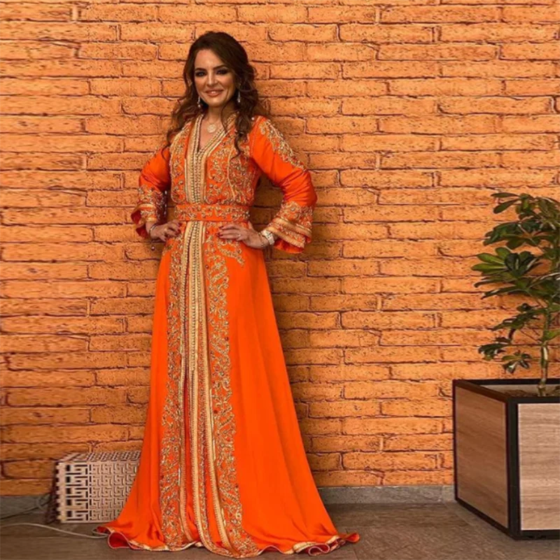 Оранжевое марокканское платье Caftan, праздничное вечернее платье с аппликацией и бусинами, шифоновое платье с длинным рукавом, исламский Дуб...
Оранжевое марокканское платье Caftan, праздничное вечернее платье с аппликацией и бусинами, шифоновое платье с длинным рукавом, исламский Дуб...