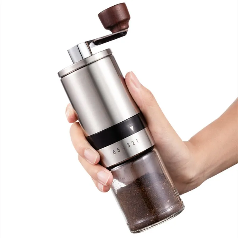 Manual Fresh Coffee Machine Small Portable Household Grinder Stainless Steel Washable 6 Scales Kitchen Pottery Coffee Grinder
Manual Fresh Coffee Machine Small Portable Household Grinder Stainless Steel Washable 6 Scales Kitchen Pottery Coffee Grinder