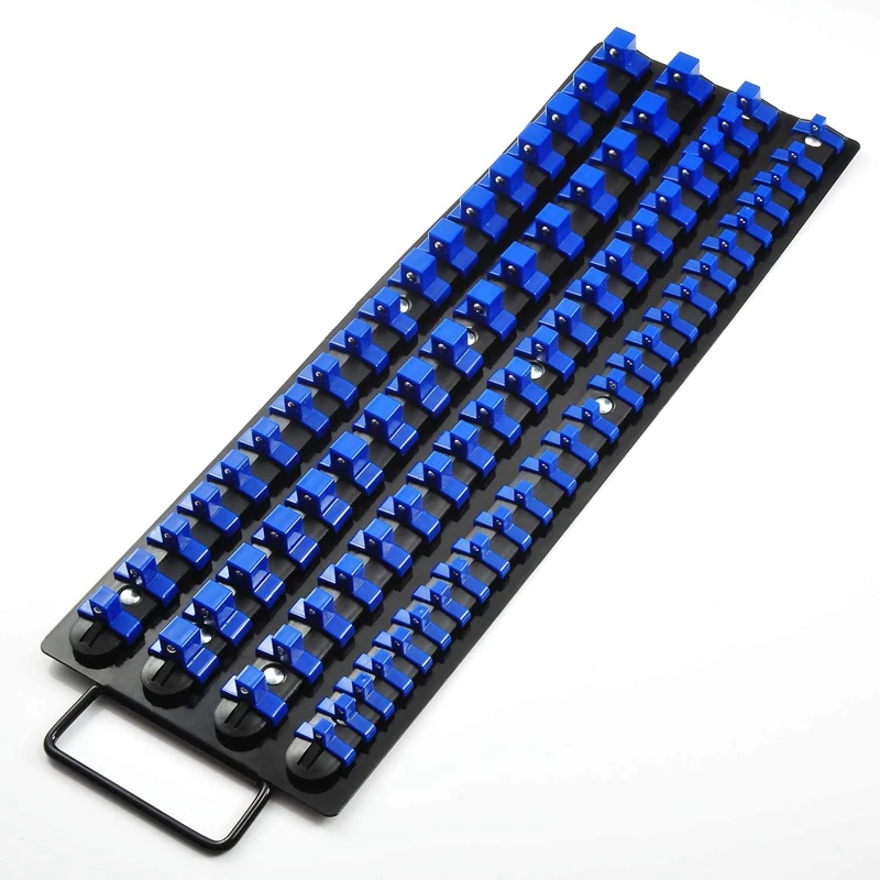 Socket Organizer 80-Piece , 1/4-Inch, 3/8-Inch, 1/2-Inch, Socket Rail Premium Quality Socket Holders
Socket Organizer 80-Piece , 1/4-Inch, 3/8-Inch, 1/2-Inch, Socket Rail Premium Quality Socket Holders