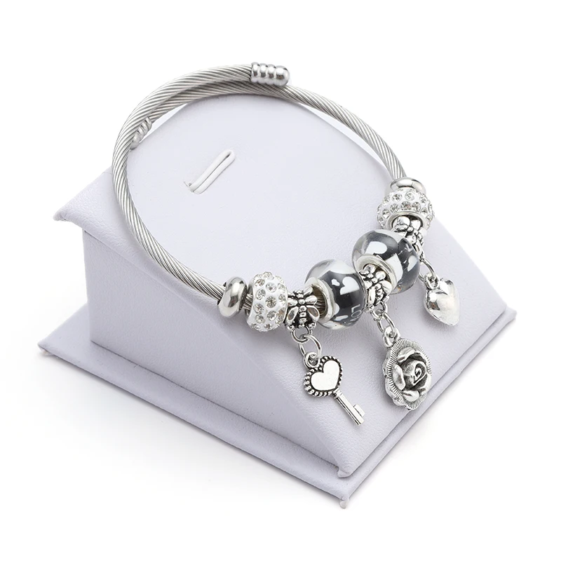 Fine Bracelets Bangles For Women Love Key Flower Heart Jewelry Charm Pulseras With Nice Beads Accessories
Fine Bracelets Bangles For Women Love Key Flower Heart Jewelry Charm Pulseras With Nice Beads Accessories