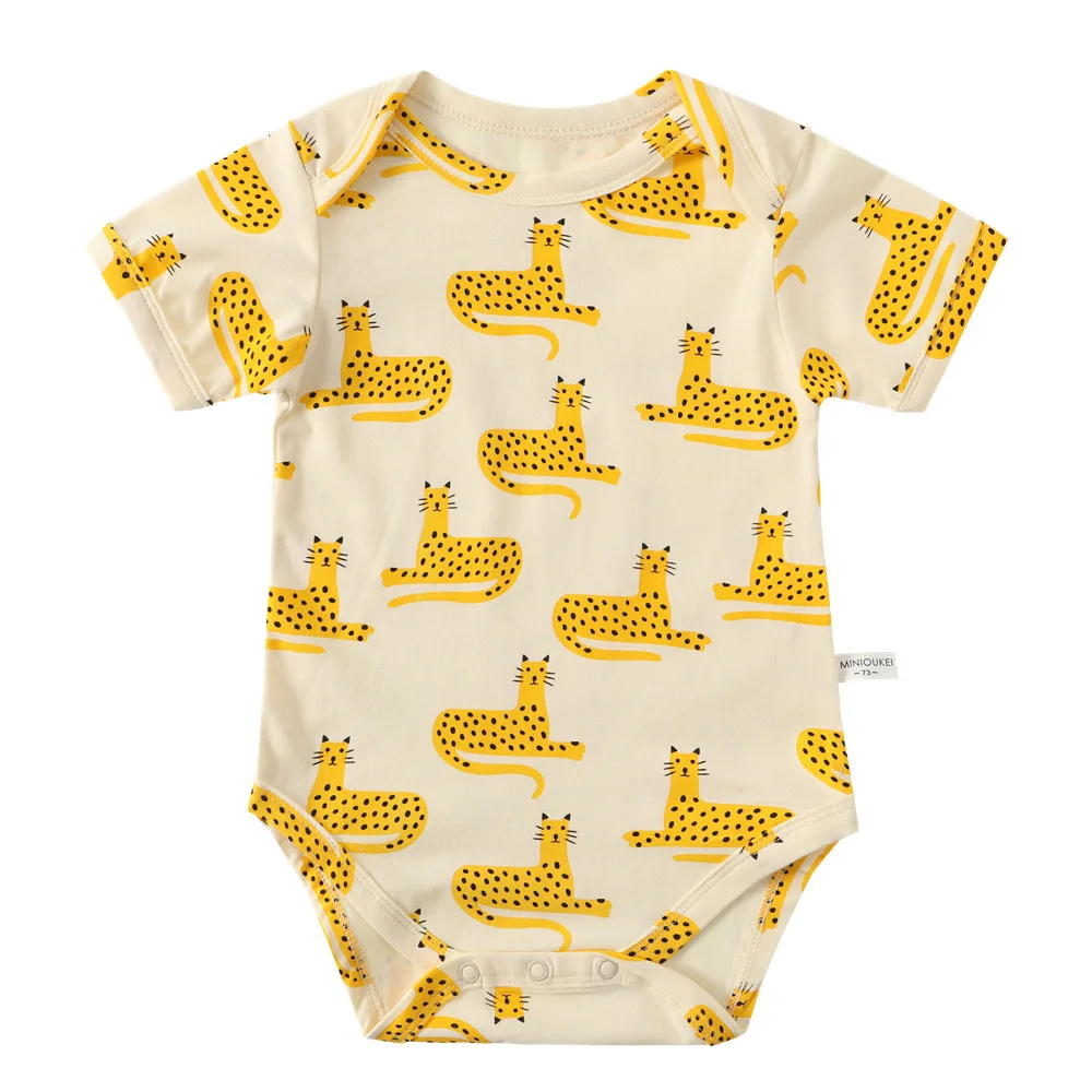 2021 Summer Baby Boy Romper Clothes Cotton Animal Short Sleeve Jumpsuit Cartoon Print Unisex Bodysuit Solid Ropa de Bebe 0-24M
2021 Summer Baby Boy Romper Clothes Cotton Animal Short Sleeve Jumpsuit Cartoon Print Unisex Bodysuit Solid Ropa de Bebe 0-24M