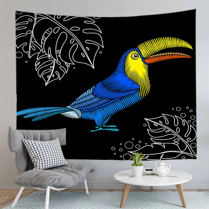 3d Cartoon Parrot Printed Blanket Bedspread Wall Hanging Tapestry Bohemian Background Cloth Home Decor
3d Cartoon Parrot Printed Blanket Bedspread Wall Hanging Tapestry Bohemian Background Cloth Home Decor