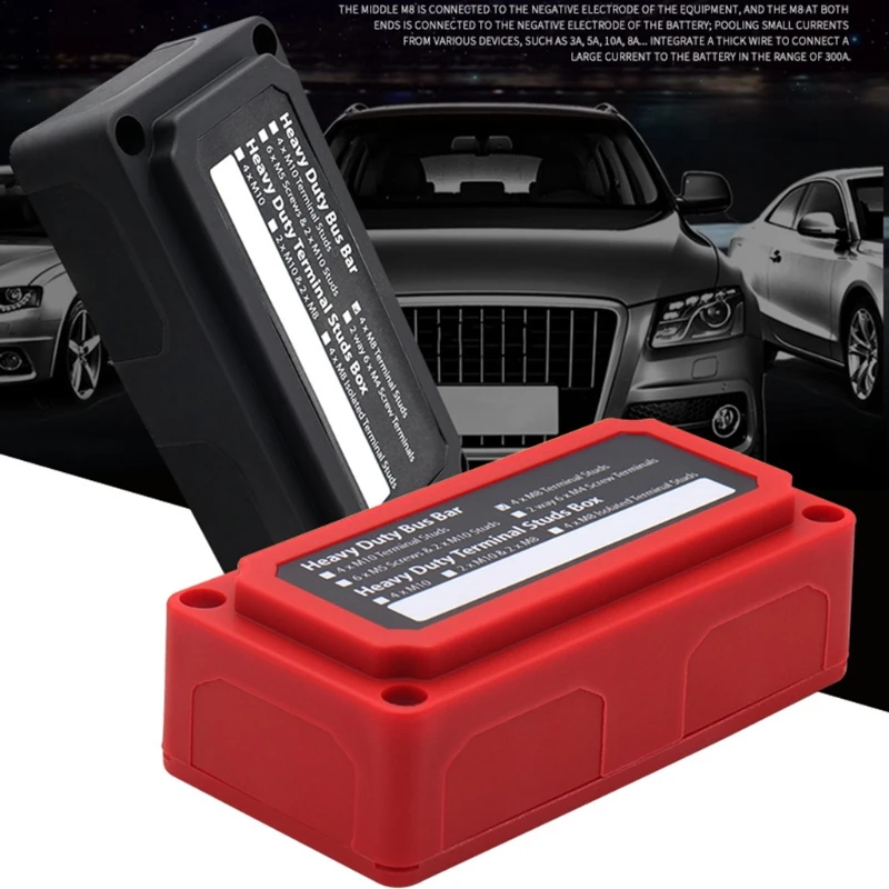 Bus Bar Box Board 300A High Current Busbar Automobiles Maximum Connection Amplifier Power Case Car Accessories
Bus Bar Box Board 300A High Current Busbar Automobiles Maximum Connection Amplifier Power Case Car Accessories
