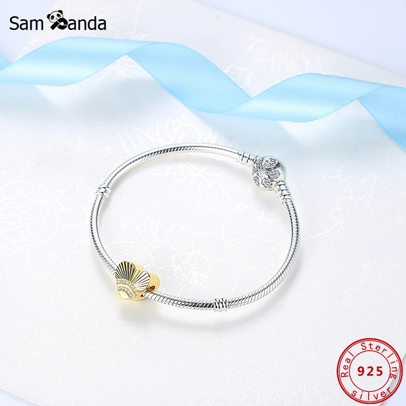 100% Authentic 925 Sterling Silver 2020 Charms Glod Color Heart Crystal CZ Fit Original Bracelets Women DIY Jewelry 
100% Authentic 925 Sterling Silver 2020 Charms Glod Color Heart Crystal CZ Fit Original Bracelets Women DIY Jewelry