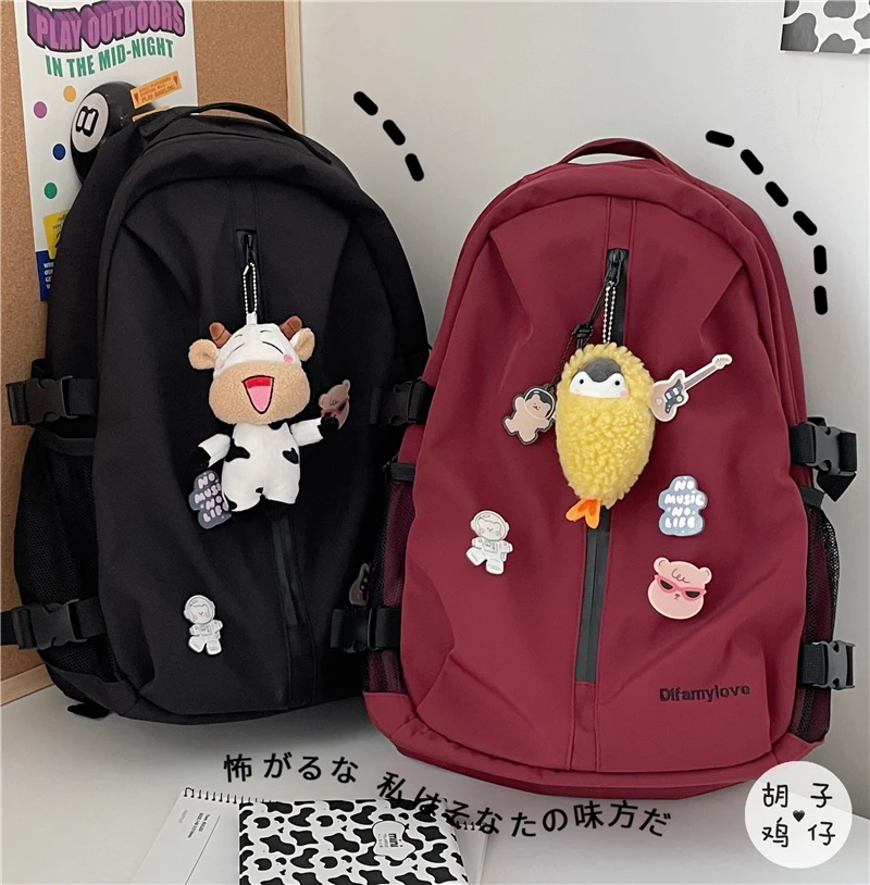 BB108 Tooling functional backpack street retro travel backpack girl student schoolbag
BB108 Tooling functional backpack street retro travel backpack girl student schoolbag