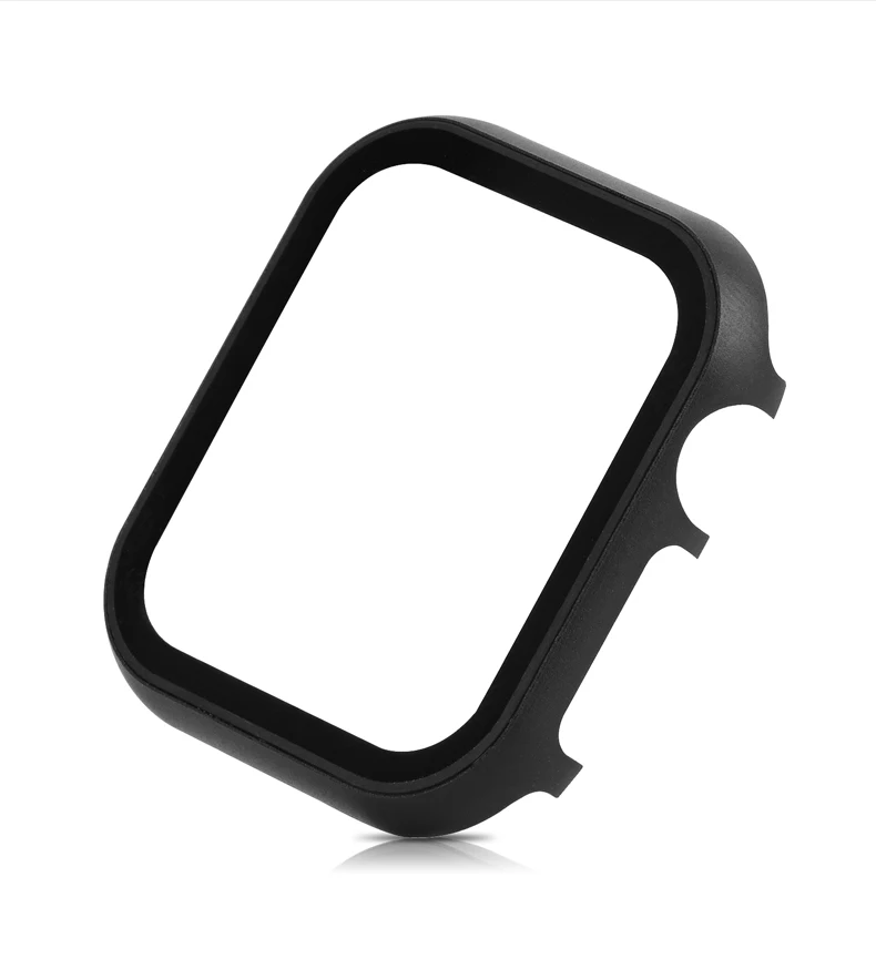 Чехол с рамкой и стеклом для Apple Watch 6 SE 5 4 3 44 мм 42 iwatch band 40 38 металлическая защитная