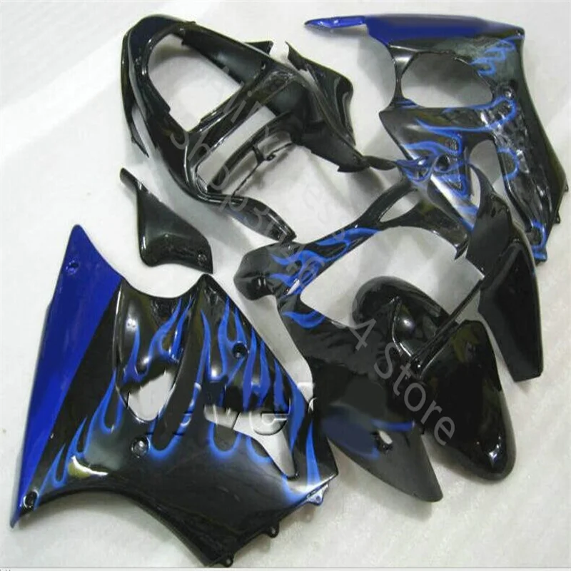 Injection molding fairings set for Kawasaki ZX-6R 2000 2001 2002 black blue flams custom fairing kit Ninja 636 ZX6R 00-02
Injection molding fairings set for Kawasaki ZX-6R 2000 2001 2002 black blue flams custom fairing kit Ninja 636 ZX6R 00-02
