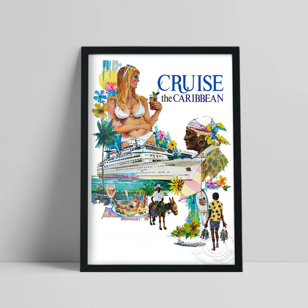 1970s World Travel Poster, Cruise The Caribbean Wall Art Art Prints, Leisure Style Beach Sunshine Sea Wall Picture Home Decor
1970s World Travel Poster, Cruise The Caribbean Wall Art Art Prints, Leisure Style Beach Sunshine Sea Wall Picture Home Decor