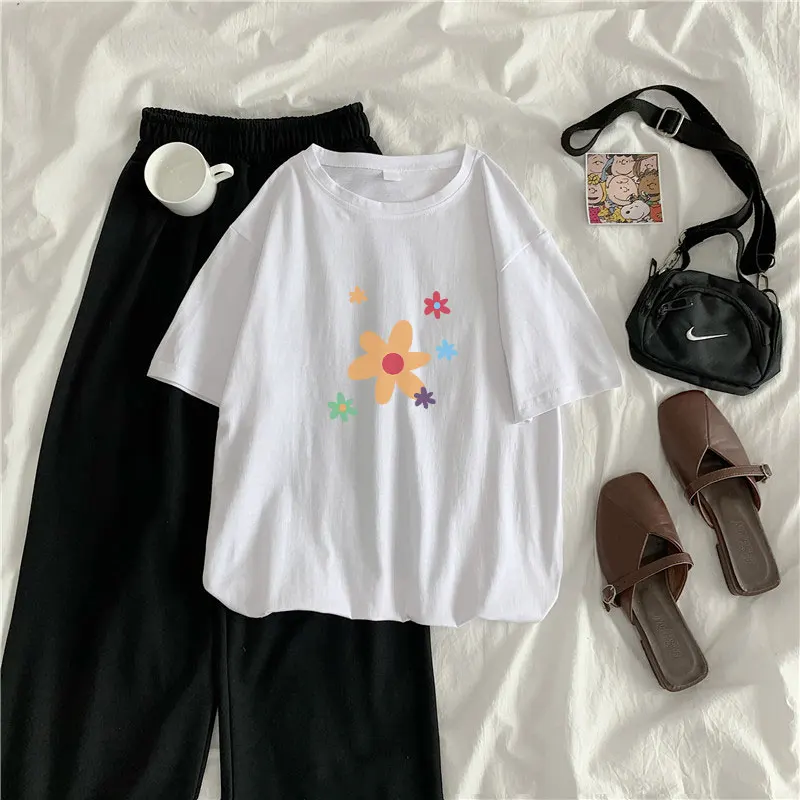 EBAIHUI 100% Cotton Oversized T-Shirt Women Streetwear Tops Summer Tshirt for Pop Korean Tee Shirt Funny Fashion Female T-shirt
EBAIHUI 100% Cotton Oversized T-Shirt Women Streetwear Tops Summer Tshirt for Pop Korean Tee Shirt Funny Fashion Female T-shirt