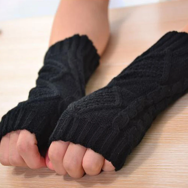 Knitted Long Hand Gloves Women's Warm Plaid Winter Gloves Fingerless Gloves for Women Girl Guantes Invierno Mujer Luvas
Knitted Long Hand Gloves Women's Warm Plaid Winter Gloves Fingerless Gloves for Women Girl Guantes Invierno Mujer Luvas