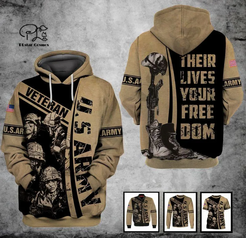PLstar Cosmos 3DPrint Newest Army Soldier Veteran Art Men/Women Cozy Hrajuku Casual Streetwear Hoodies/Zip/Sweatshirt T-1
PLstar Cosmos 3DPrint Newest Army Soldier Veteran Art Men/Women Cozy Hrajuku Casual Streetwear Hoodies/Zip/Sweatshirt T-1
