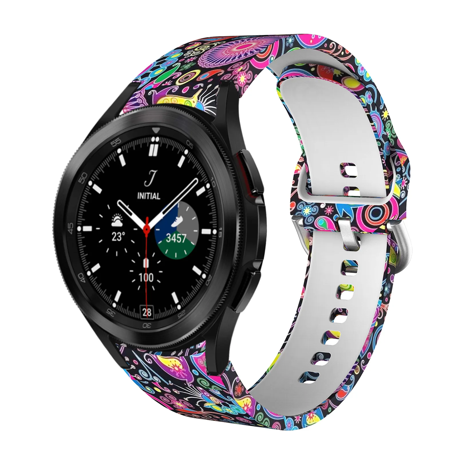 No Gaps bracelet For Samsung Galaxy Watch 4 Classic 40mm 44mm/Watch 4 46mm 42mm band Printing silicone Strap Curved end
No Gaps bracelet For Samsung Galaxy Watch 4 Classic 40mm 44mm/Watch 4 46mm 42mm band Printing silicone Strap Curved end