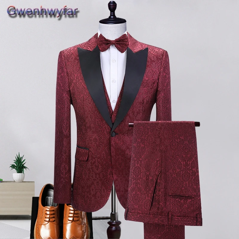 Gwenhwyfar Mens Suit For Wedding, Custom Jaquard Wedding Dress Suits 2021, Peaked Lapel Custome Homme, 3 Pieces Groom Tuxedos
Gwenhwyfar Mens Suit For Wedding, Custom Jaquard Wedding Dress Suits 2021, Peaked Lapel Custome Homme, 3 Pieces Groom Tuxedos