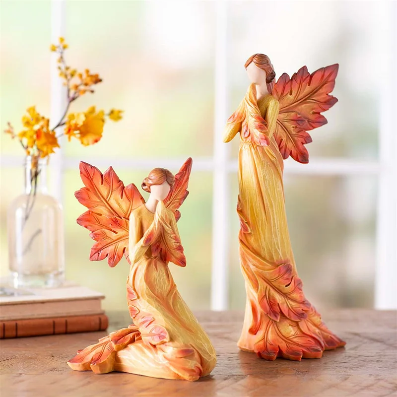 Autumn Angel Resin Statue Kneeling Fall Angel Standing Fall Angel Statue Maple Leaf Angel Ornaments Desktop Home Decoration
Autumn Angel Resin Statue Kneeling Fall Angel Standing Fall Angel Statue Maple Leaf Angel Ornaments Desktop Home Decoration
