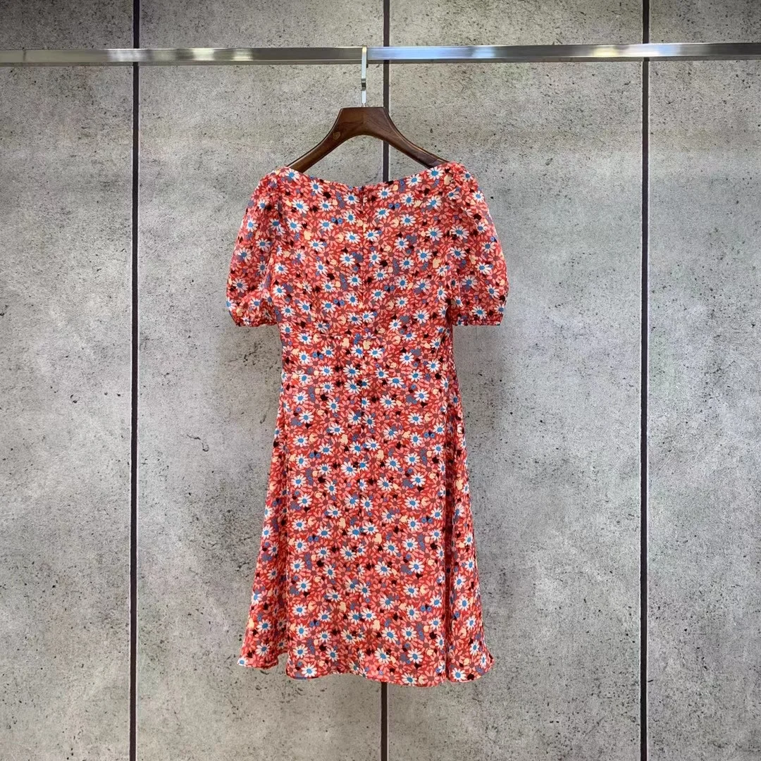 Charming Silk Summer Cottagecor Dress Lady Slash Collar Flower Print Robe Sicily Sweet Vocation Vestido
Charming Silk Summer Cottagecor Dress Lady Slash Collar Flower Print Robe Sicily Sweet Vocation Vestido