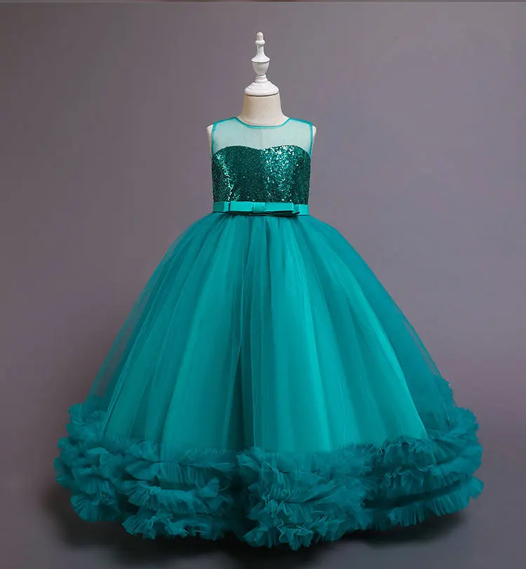Teenager Girls Piano Performance Baby Girls Birthday Party Dress Sequins Elegant Dresses Knot Evening Costume Vestidos 4 to 12Y
Teenager Girls Piano Performance Baby Girls Birthday Party Dress Sequins Elegant Dresses Knot Evening Costume Vestidos 4 to 12Y