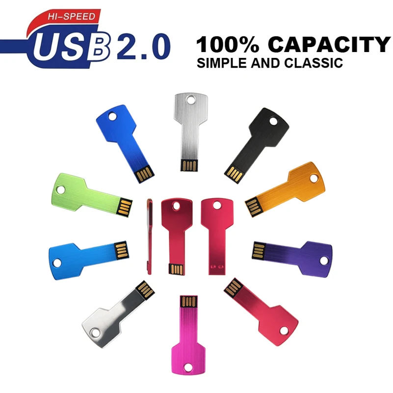 Флеш накопитель USB 2 0 металлический с индивидуальным логотипом 4/8/32/16/64 ГБ|USB