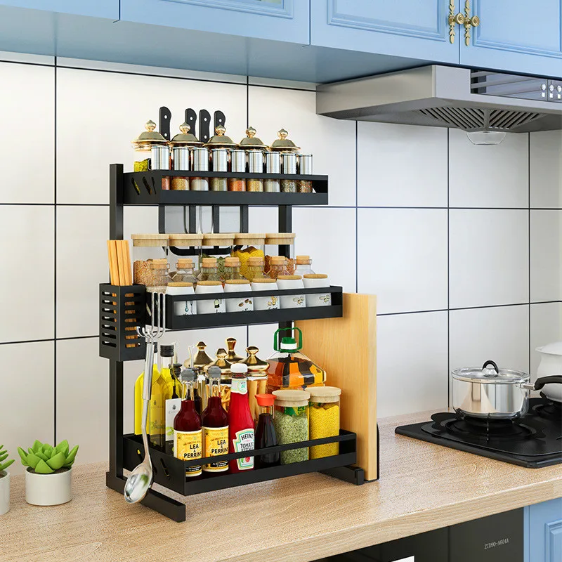 Stainless Steel Kitchen Racks Seasoning Seasoning Rack Seasoning Rack Seasoning Rack Multi-layer Sauce Storage Rack
Stainless Steel Kitchen Racks Seasoning Seasoning Rack Seasoning Rack Seasoning Rack Multi-layer Sauce Storage Rack