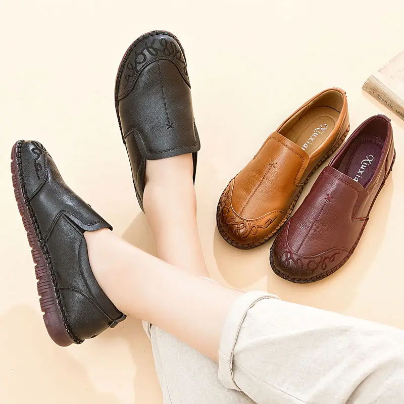 Spring Autumn Flats For Women Designer Stitching Loafers Woman Soft Comfortable Walking Shoes Female Soft Maccasins Big Size 41
Spring Autumn Flats For Women Designer Stitching Loafers Woman Soft Comfortable Walking Shoes Female Soft Maccasins Big Size 41
