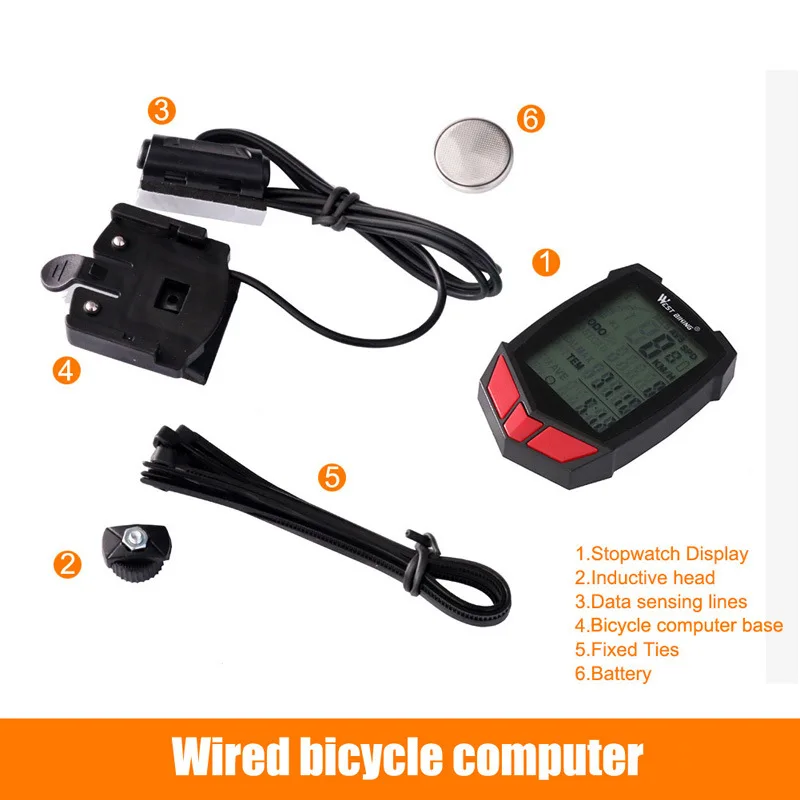 West Biking Bicycle Computer English Code Meter Road Bike Speedometer Measuring Odometer Mountain Bike Riding Equipment
West Biking Bicycle Computer English Code Meter Road Bike Speedometer Measuring Odometer Mountain Bike Riding Equipment