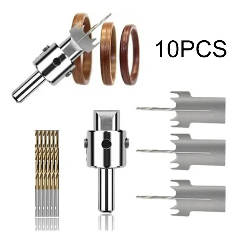 10pcs Pattern Wooden Bead Maker Milling Cutter Set Beads Molding Tool Mini Drill Bit Ring Maker Kit 17/19/21mm Blades
10pcs Pattern Wooden Bead Maker Milling Cutter Set Beads Molding Tool Mini Drill Bit Ring Maker Kit 17/19/21mm Blades