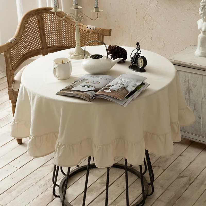 Retro Ins Spell Color Beige Flounced Red Ruffled Tablecloth Simple Fashion Round Table Cloth Table Cover Home Dinner Decor
Retro Ins Spell Color Beige Flounced Red Ruffled Tablecloth Simple Fashion Round Table Cloth Table Cover Home Dinner Decor
