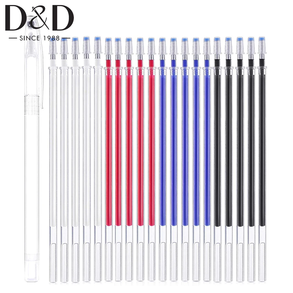 20pcs/Lot Heat Erasable Pen Refill High Temperature Disappearing Fabric Marker Pen For Clothing Leather Mark Sewing Tools
20pcs/Lot Heat Erasable Pen Refill High Temperature Disappearing Fabric Marker Pen For Clothing Leather Mark Sewing Tools