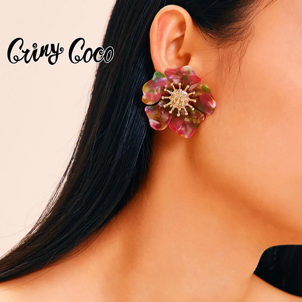 Cring Coco Acrylic Earring Female 2021 Trend Alloy Flower Leopard Print Wave Point Personality Exaggerated Resin Earrings Female
Cring Coco Acrylic Earring Female 2021 Trend Alloy Flower Leopard Print Wave Point Personality Exaggerated Resin Earrings Female