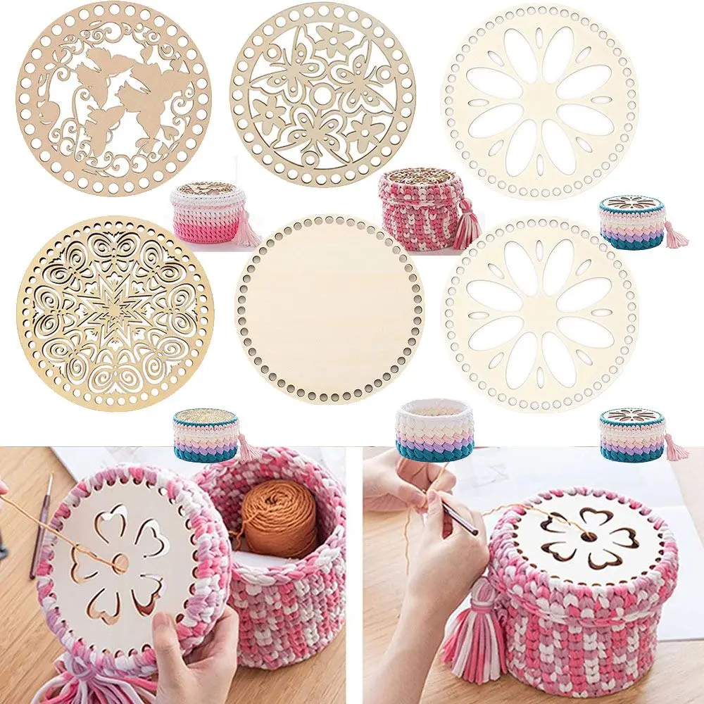 Making Weaving Supplies Natural Wooden Basket Bottom Hollow Crochet Basket Base Cross Stitch Embroidery Floss Organizer
Making Weaving Supplies Natural Wooden Basket Bottom Hollow Crochet Basket Base Cross Stitch Embroidery Floss Organizer