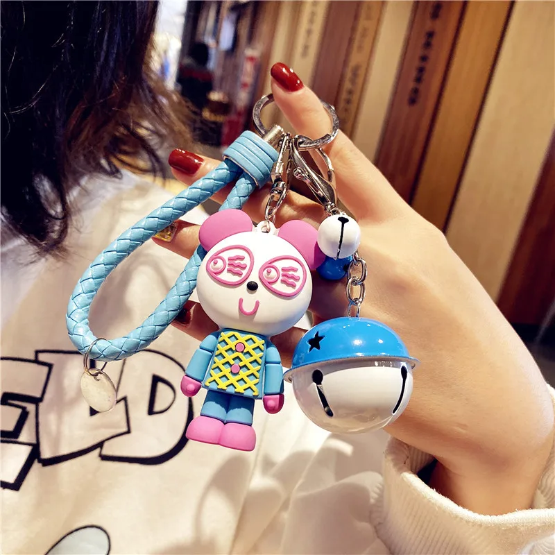 

women's glasses key chain Cute Doll Christmas New Year Fun Happy Clown Keychains Bag Pendant Amusement Park Gifts 2020