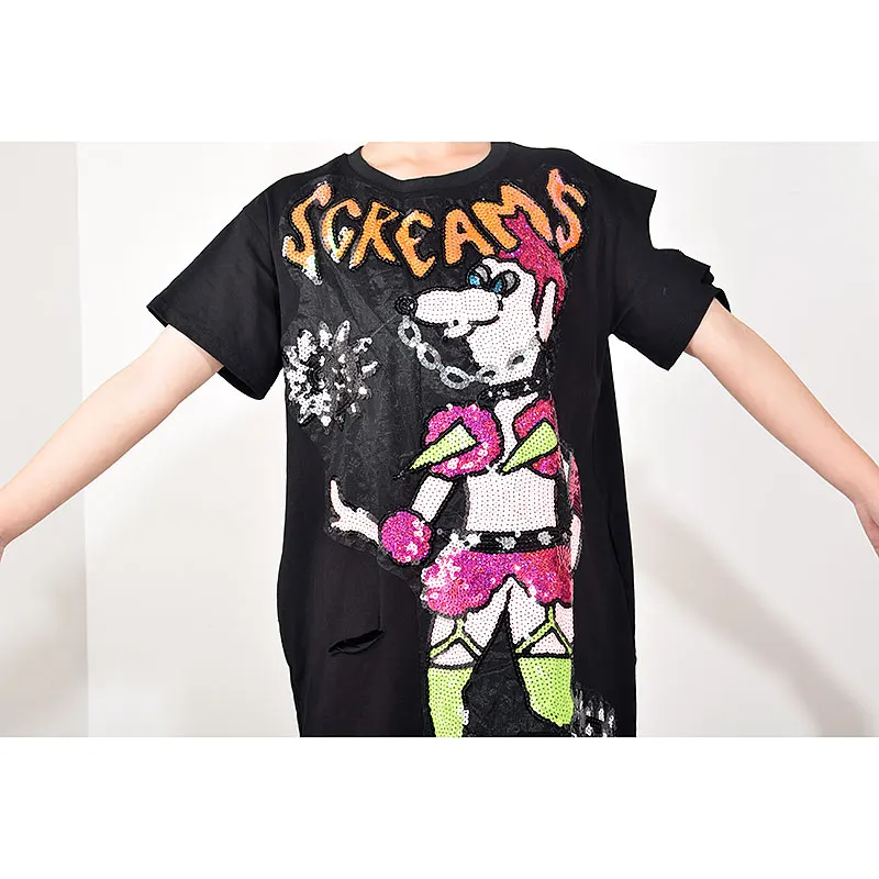 XITAO Tide Brand Sequin Pattern Dress Women Fashion Loose O Neck Personality Hole Dresses Splice Stripe Hem 2020 Summer KY128
XITAO Tide Brand Sequin Pattern Dress Women Fashion Loose O Neck Personality Hole Dresses Splice Stripe Hem 2020 Summer KY128