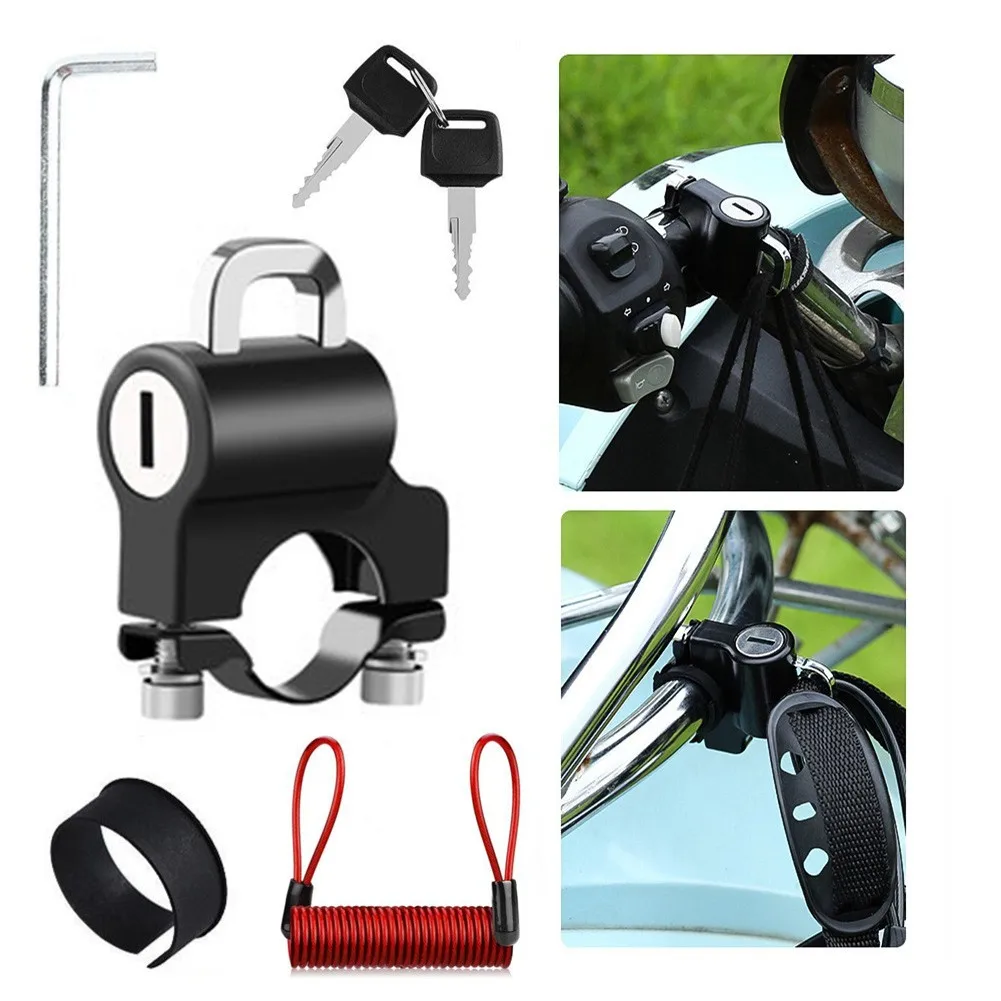 Universal Bike Motorcycle Scooter Lock Cycling Anti-Theft Helmet Lock With Two Keys Bicycle Accessories For 22-24mm Handlebar
Universal Bike Motorcycle Scooter Lock Cycling Anti-Theft Helmet Lock With Two Keys Bicycle Accessories For 22-24mm Handlebar