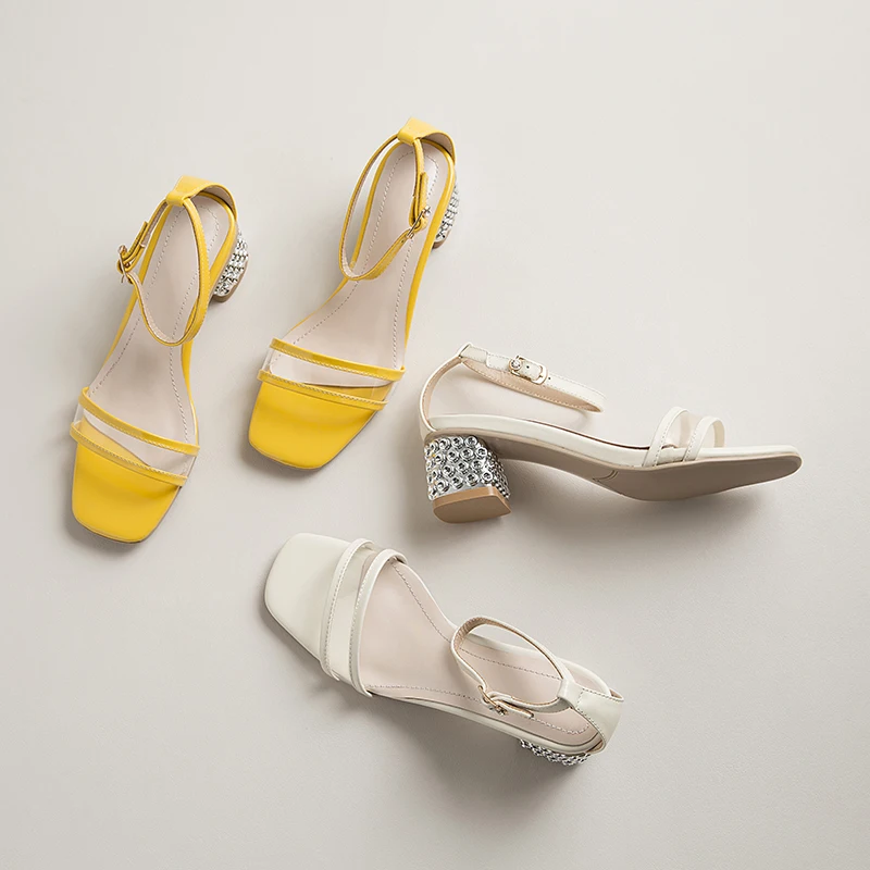 Lace Up Cool High Heels Pumps Metal Buckle Genuine Eather Women Sandals 2020 Summer New Party Casual Shoes Woman Heels
Lace Up Cool High Heels Pumps Metal Buckle Genuine Eather Women Sandals 2020 Summer New Party Casual Shoes Woman Heels