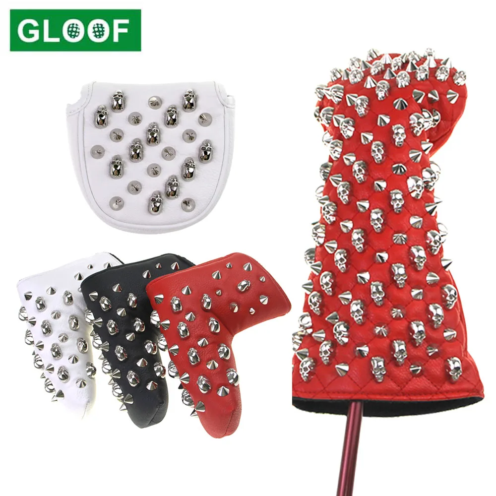 1 set Skull Rivets Golf Headcover Driver Fairway Hybrid Putter PU Leather Magnetic Closure Golf Head Covers Dropshipping
1 set Skull Rivets Golf Headcover Driver Fairway Hybrid Putter PU Leather Magnetic Closure Golf Head Covers Dropshipping