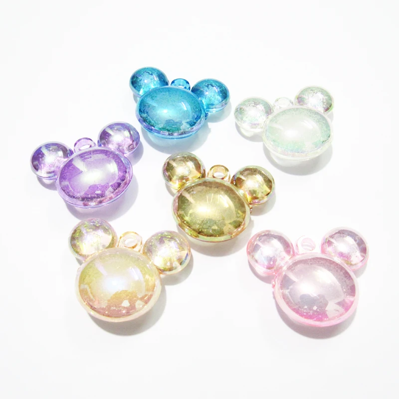 Newest Wholesale 43mm*35mm 50pcs/bag Acrylic AB Mouse Shape With Bubbles Inside Pendants For Chunky Jewelry Desing
Newest Wholesale 43mm*35mm 50pcs/bag Acrylic AB Mouse Shape With Bubbles Inside Pendants For Chunky Jewelry Desing