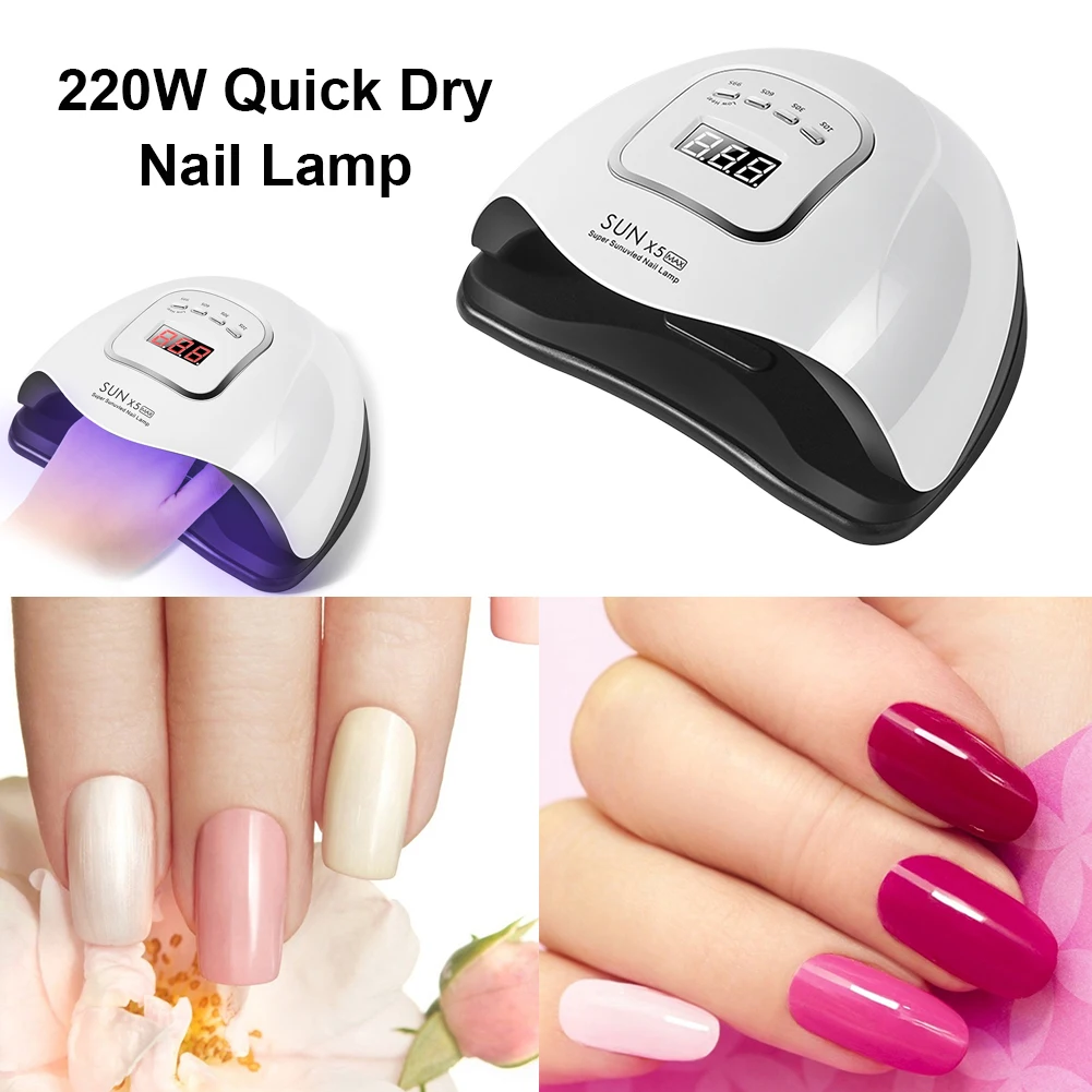 220W UV LED Nail Lamp Nail Dryer Manicure Tool for Curing All Gels Polish
220W UV LED Nail Lamp Nail Dryer Manicure Tool for Curing All Gels Polish