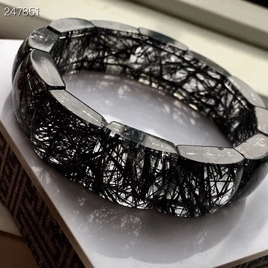 Genuine Natural Black Rutilated Quartz Woman Men Rectangle Beads Bracelet Crystal Bangle Wealthy 20x16x9mm Bracelet AAAAA
Genuine Natural Black Rutilated Quartz Woman Men Rectangle Beads Bracelet Crystal Bangle Wealthy 20x16x9mm Bracelet AAAAA