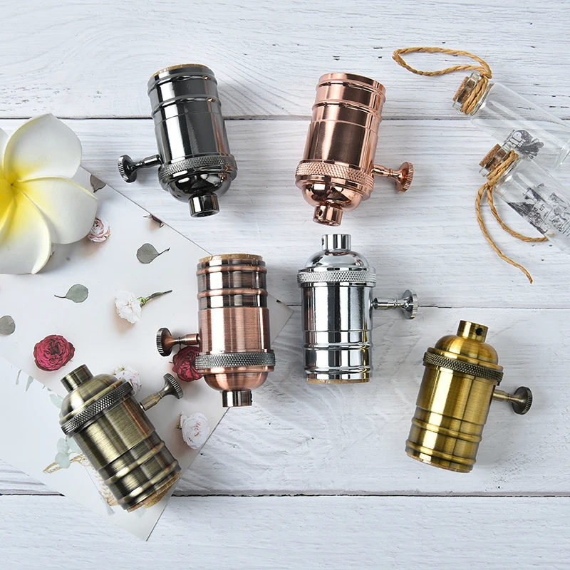 Retro Pendant Fittings Lustre Lampholders Fixture Vintage Lamp Socket E27 Screw Bulb Base Aluminum Lamp Holder Industrial
Retro Pendant Fittings Lustre Lampholders Fixture Vintage Lamp Socket E27 Screw Bulb Base Aluminum Lamp Holder Industrial