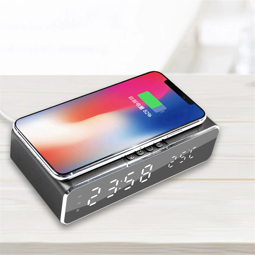 LED Alarm Clock Electric Digital Thermometer Display Desktop Digital Clock 3 Levels Dimmable Screen Wireless Phone Charger Data
LED Alarm Clock Electric Digital Thermometer Display Desktop Digital Clock 3 Levels Dimmable Screen Wireless Phone Charger Data