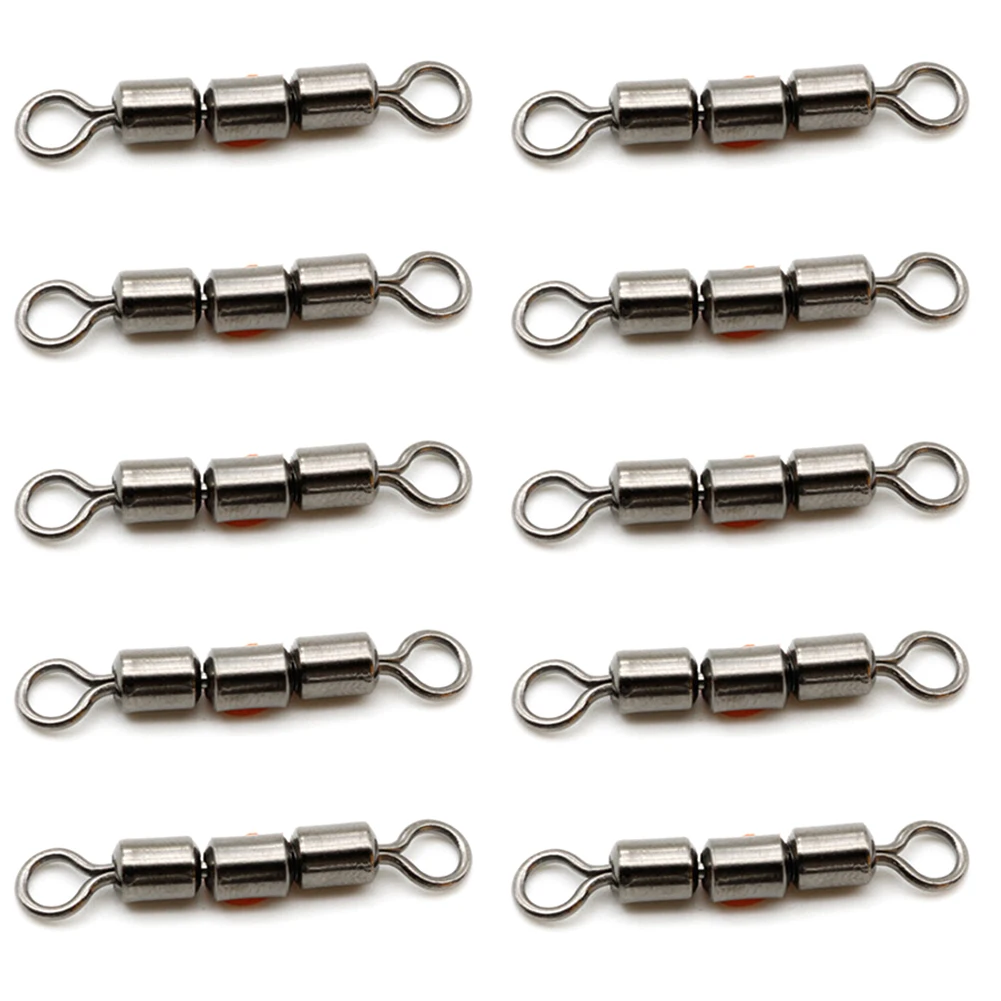 10pcs Rolling Bearing Triple Fishing Swivels Safe Quick Connect Portable High Tensile Flexible Lightweight Stainless Steel
10pcs Rolling Bearing Triple Fishing Swivels Safe Quick Connect Portable High Tensile Flexible Lightweight Stainless Steel