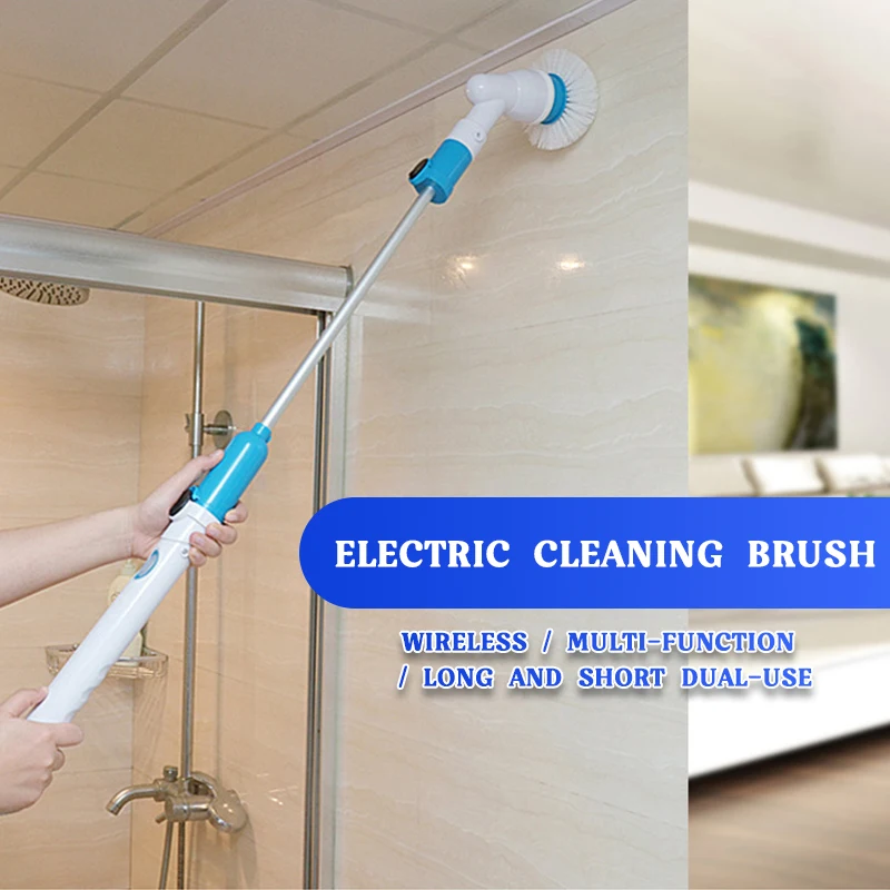 Cordless Chargeable Bathroom Cleaner Electric Spin Scrubber Turbo Scrub Cleaning Brush with Extension Handle Adaptive Brush Tub
Cordless Chargeable Bathroom Cleaner Electric Spin Scrubber Turbo Scrub Cleaning Brush with Extension Handle Adaptive Brush Tub
