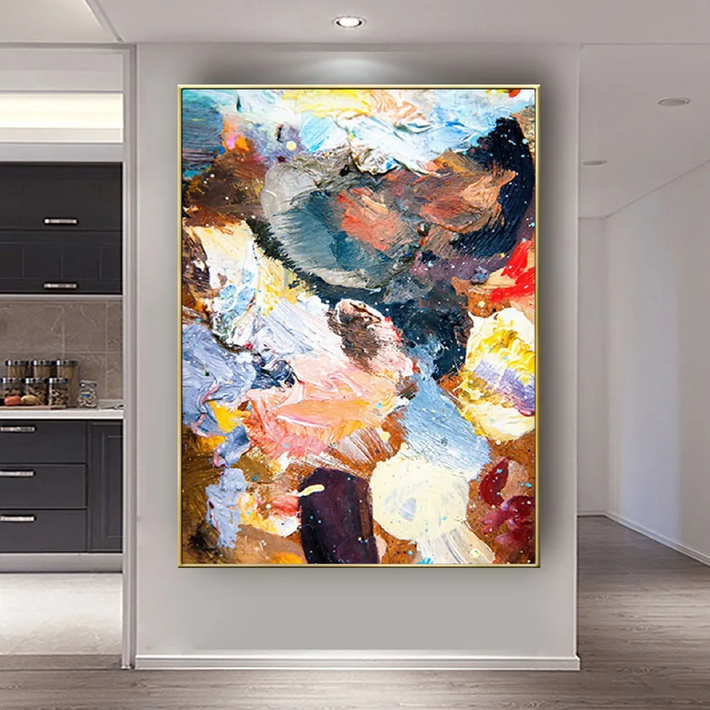 Modern abstract art 100% hand-painted oil painting palette painted canvas painting home decoration painting living room entrance
Modern abstract art 100% hand-painted oil painting palette painted canvas painting home decoration painting living room entrance