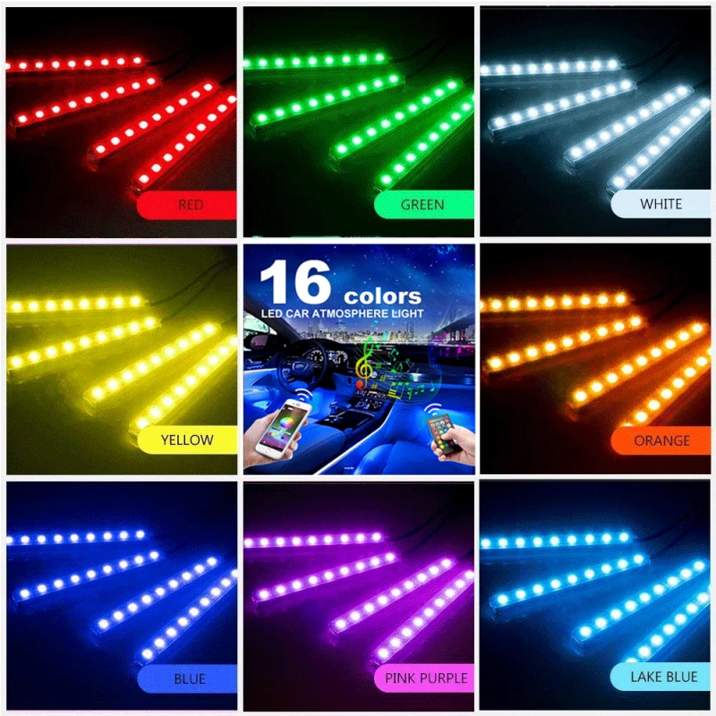 48LED Decorative Lamps Strips SMD5050 LED Light Belt Music Control Color Car/home Interior Decor Neon Atmosphere Usb Light Strip
48LED Decorative Lamps Strips SMD5050 LED Light Belt Music Control Color Car/home Interior Decor Neon Atmosphere Usb Light Strip