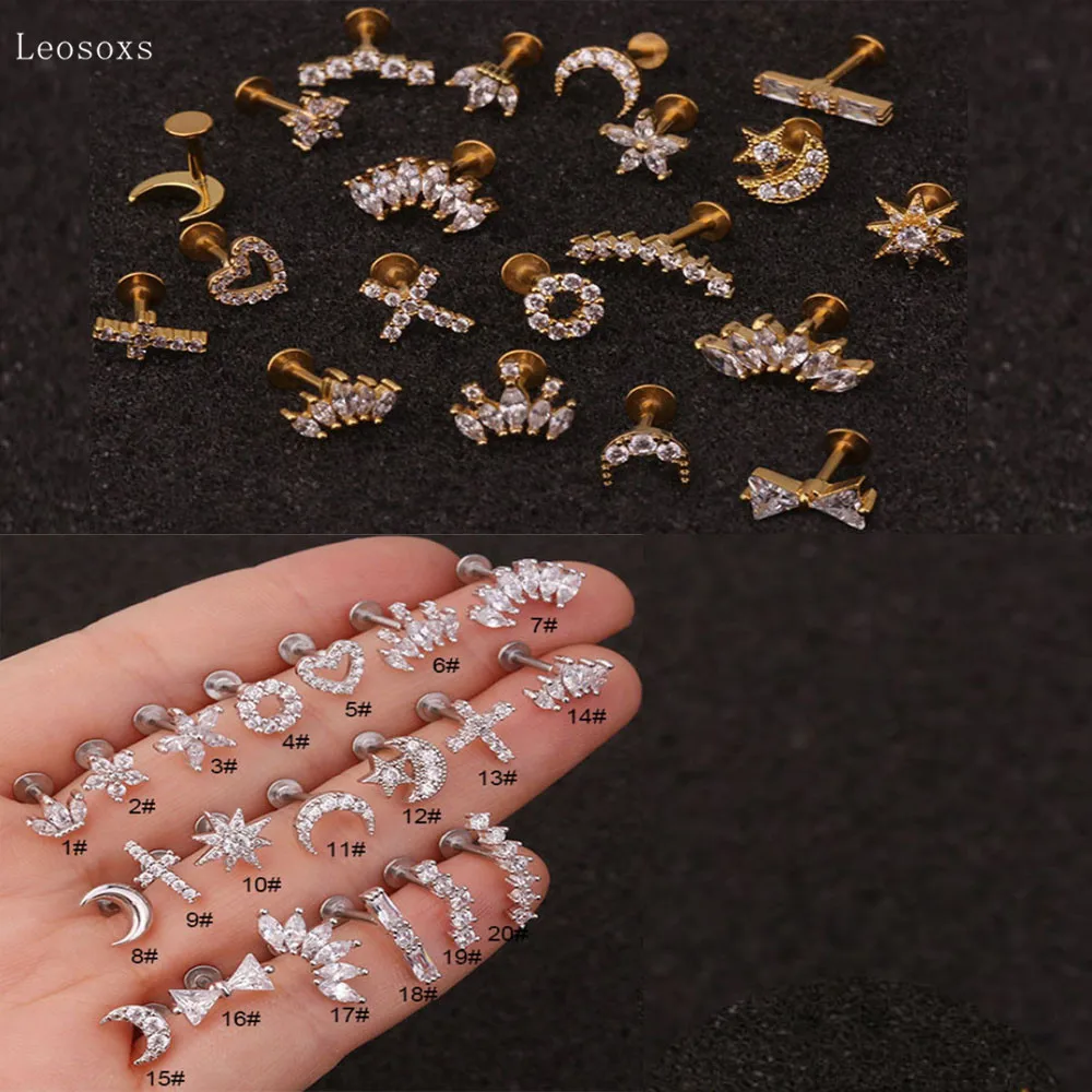 Leosoxs 2pcs European and American Creative Flat Crown Moon Cross Stud Earrings Piercing Jewelry
Leosoxs 2pcs European and American Creative Flat Crown Moon Cross Stud Earrings Piercing Jewelry